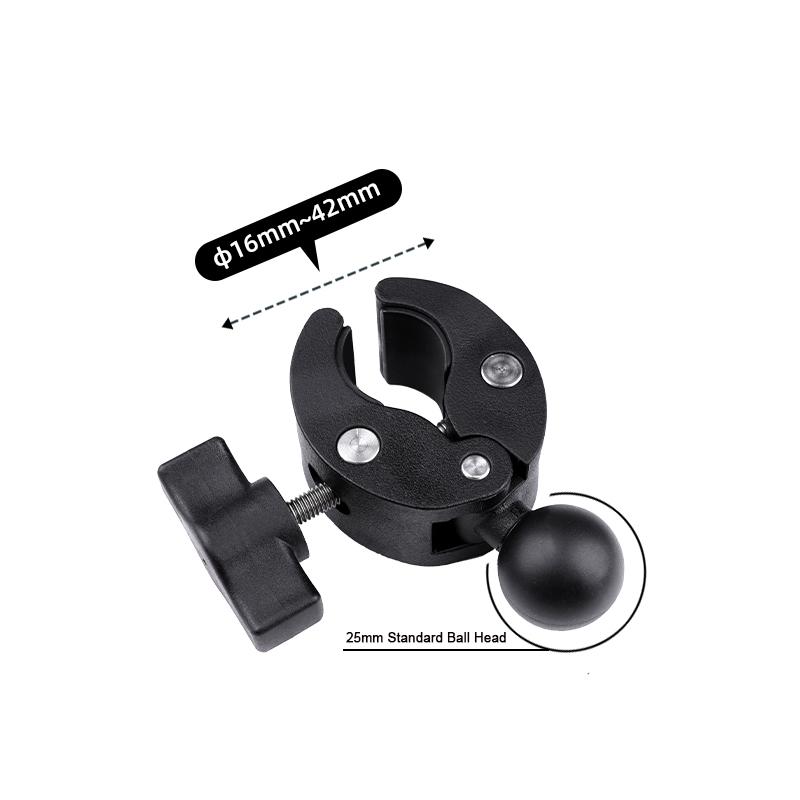 1 Inch Ball Head Adapter for Mount Motorcycle Handlebar Clip Rearview Mirror Bracket for GoPro 13 12 Sports Cameras Accessories