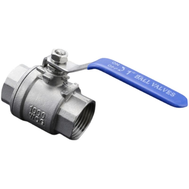 304/316L Stainless Steel Ball Valve Q11F-16P, Threaded Female, High-Temperature Water Valve Switch, 1-Inch, 4 Points, Size 15.