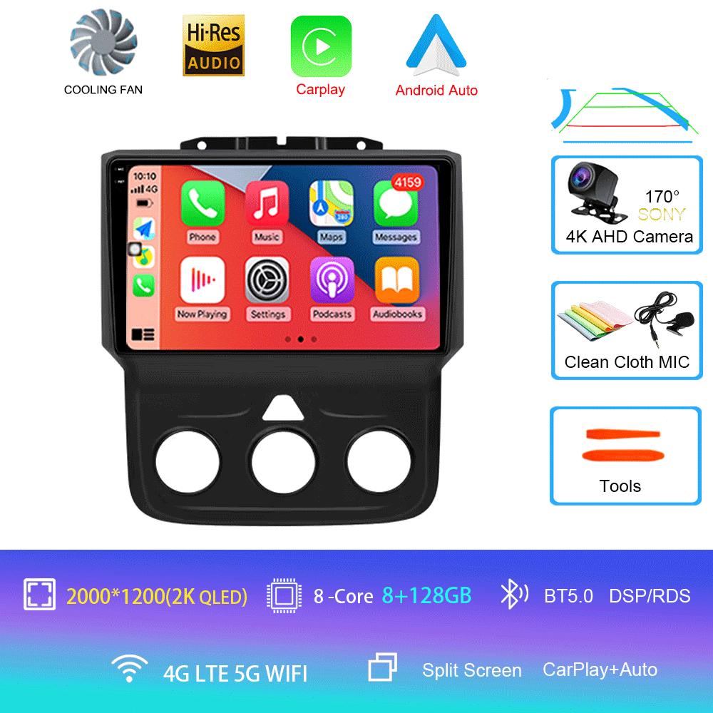 Автомагнитола Android 14 для Dodge Ram 4 IV DJ DS 2013 - 2019 Мультимедийный видеоплеер Навигационная стереосистема GPS Нет 2din 2 din dvd