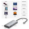 Док-станция USB-C 7-в-1: Type-C на 4K HDMI, 60 Гц, Универсальный кард-ридер SD/TF, Разветвитель, 10 Гбит/с.