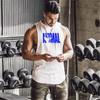 Muscleguys Graphic Gym Clothing Bodybuilding Tank Top Men Fitness Singlet Sleeveless Shirt Cotton Muscle Guys Brand Undershirt for Boy Vest