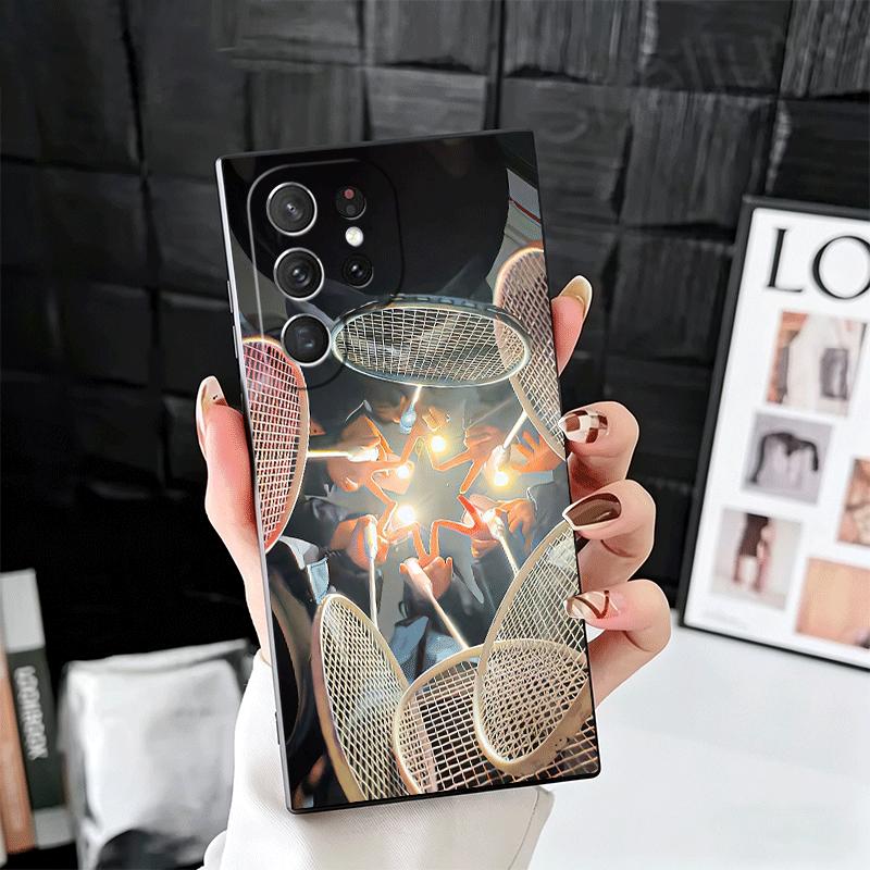Badminton Sport Soft Phone Case for Samsung Galaxy S26 S25 Edge S24 Ultra S23 Plus S22 S21 FE S20 Black Cover Back Shell