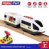 Маленький игрушечный поезд, железнодорожный вагончик, электрический локомотив с дистанционным управлением, магнитная деревянная дорожка