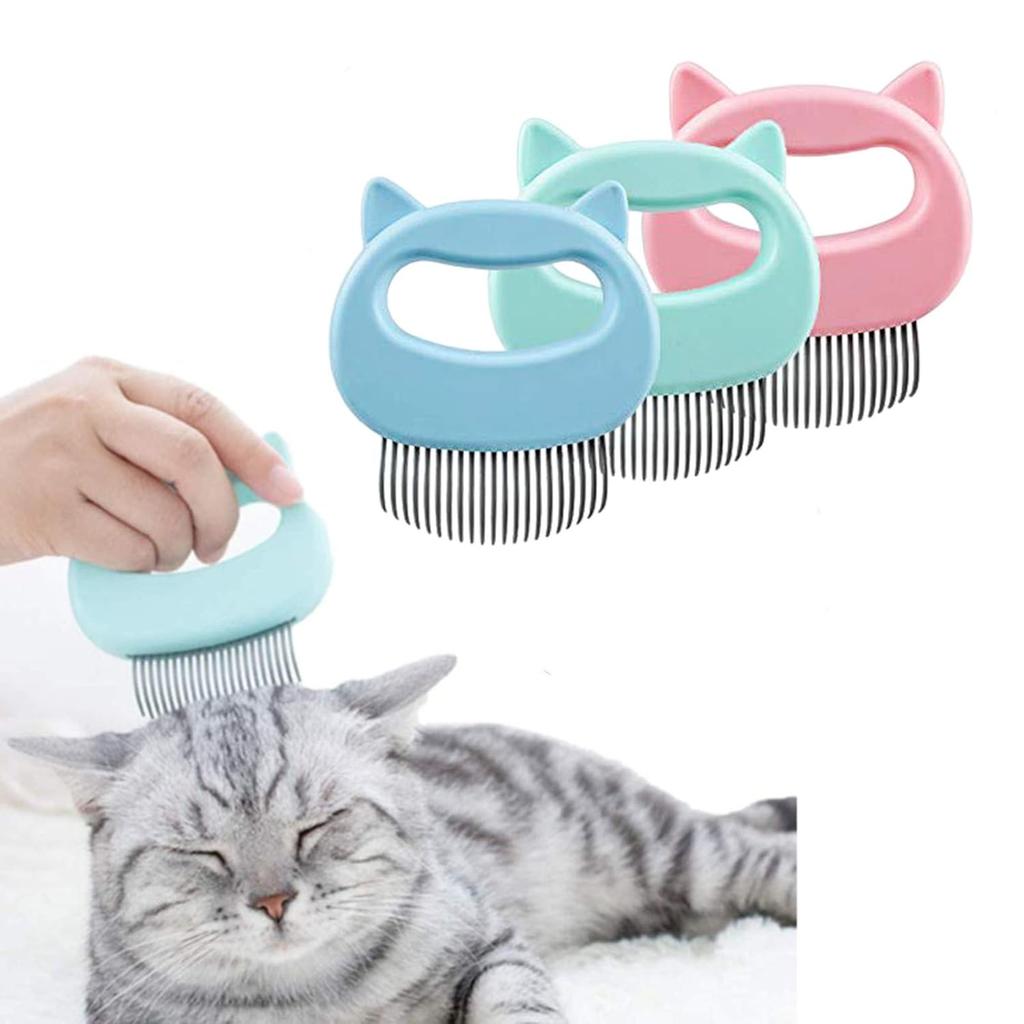3 Pcs Cat Dog Comb Pet Hair Grooming Massage Comb, Cat Dog Hair Shedding Brush Pet Shell Comb for Removing Matted Tangled Fur and Loose Hair