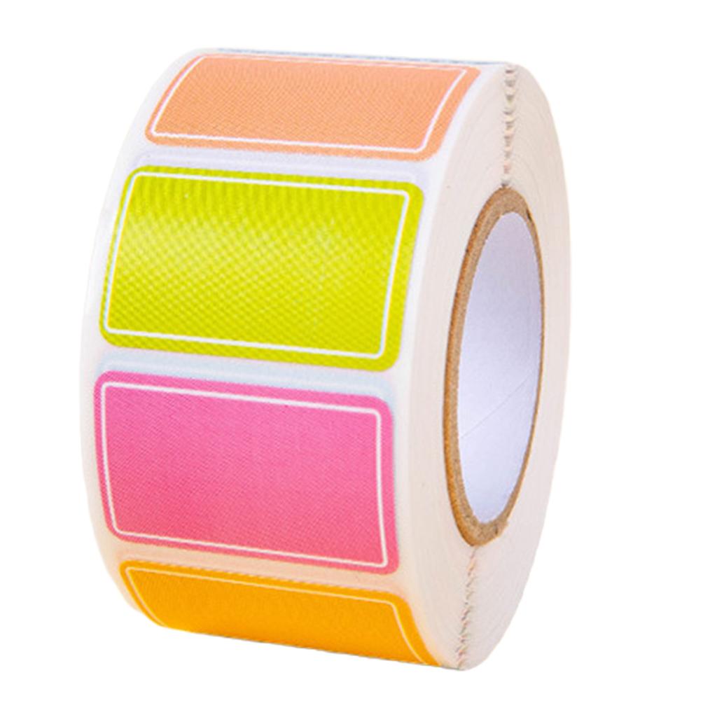 500Pcs Self Adhesive Name Stickers Writable Label Stickers Food Labels Waterproof Labels for Condiment Jars Clothes