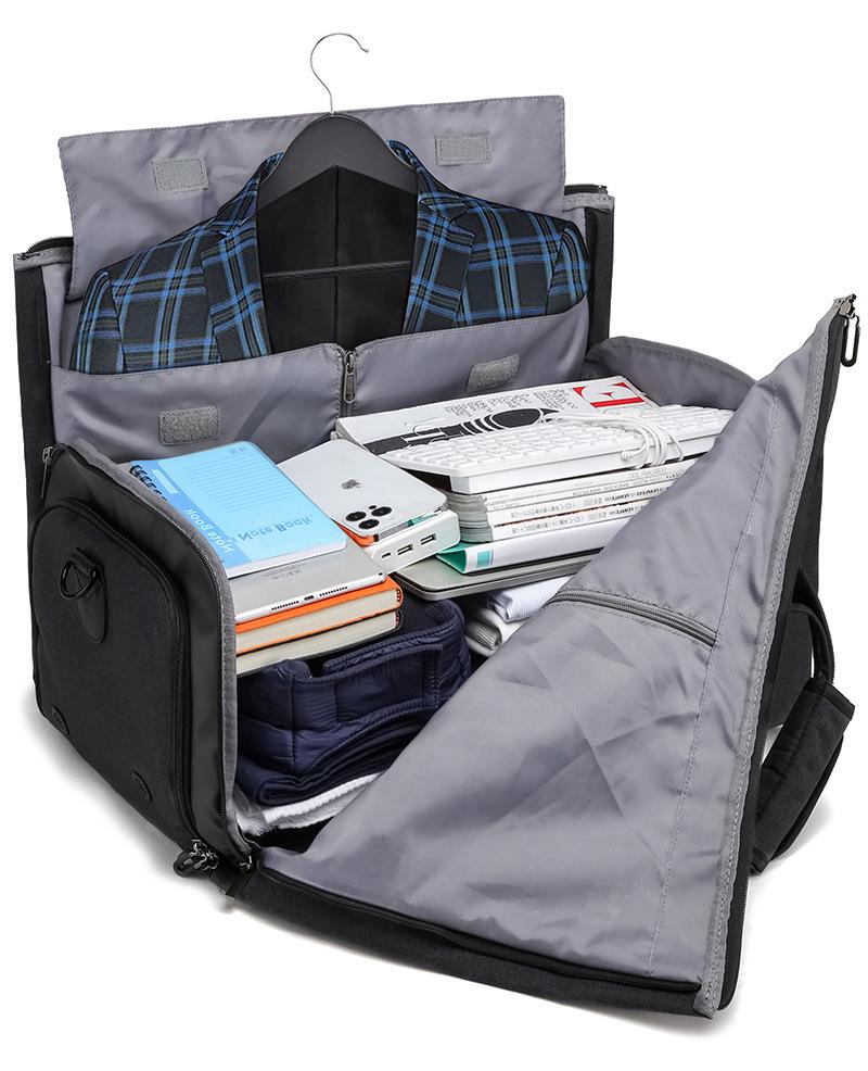 Складная дорожная сумка для бизнеса: Большая вместимость, Разделение влажного/сухого, Крепление на ручку багажа