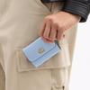 Coach Основной 10 Иконический Аппаратный Съемный Держатель для Карт Кошелек Женский кошелек Синий CZ111-B4PUB