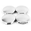 Wheel Center Caps 65mm 4pcs Chrome Silver Wheel Cover Center Cover