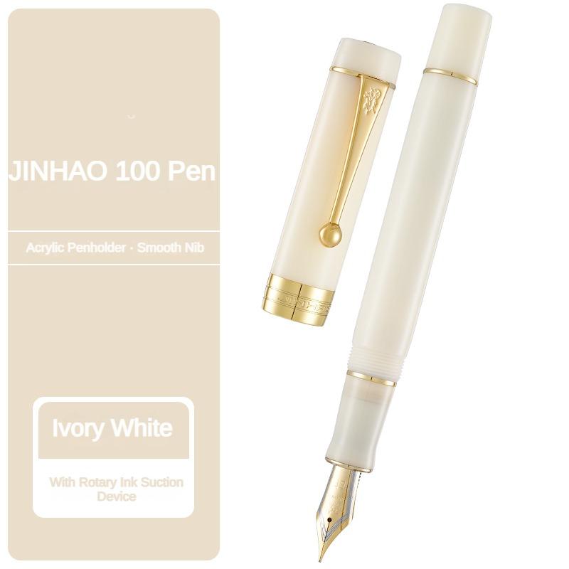 Jinhao 100 Centennial Перьевая ручка из смолы EF/F M / Изогнутое перо Золотой зажим Деловые Офисные Школьные принадлежности Канцелярские товары PK 9019