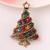 Новые броши в виде рождественской елки для женщин, винтажная разноцветная брошь-булавка со стразами в виде рождественской елки, свадебные украшения