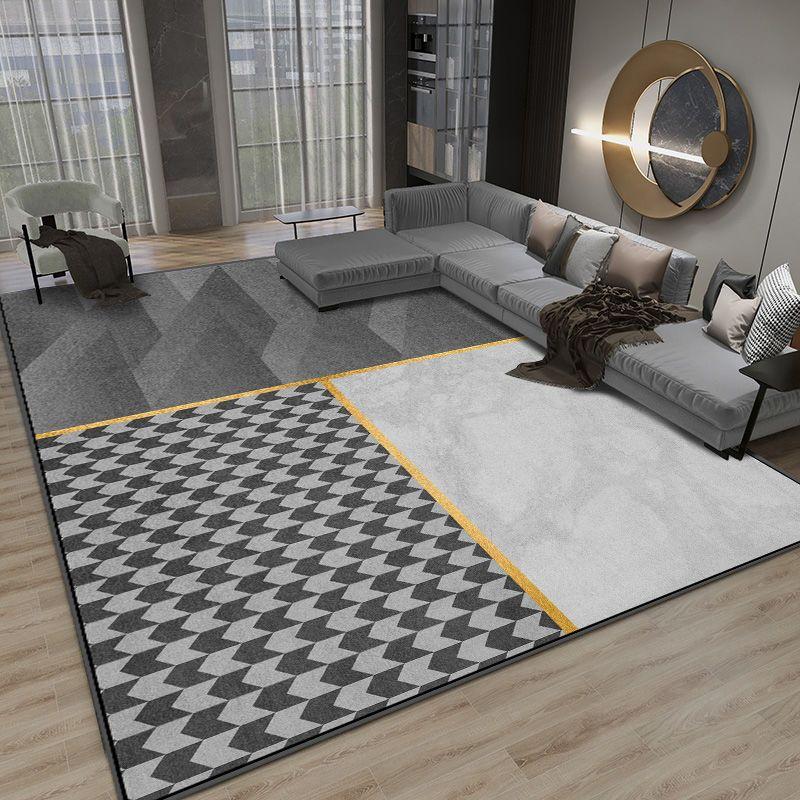 Домашний ковер Минималистский стиль Коврик для пола в помещении Коврик для гостиной, устойчивый к грязи Пушистый плюшевый ковер Нескользящий коврик для пола