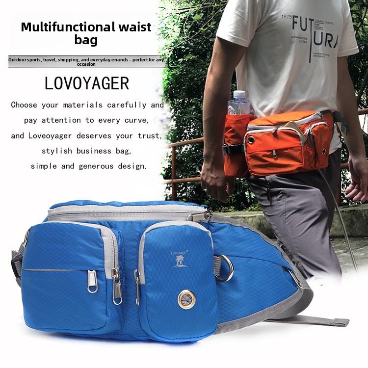 Multifunctional Dog Walking Waist Bag with Water Bottle Holder Professional Outdoor Running Belt for Pet Owners