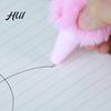 Novel Stylus Pen Giant Plush Click Pens Fluffy Press Ballpoint Fun Party Mechanism Favor Novelty Writing Tools for School Journaling Gifts Soft Animal