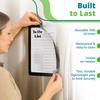 8.5x11 Self Adhesive Peel & Stick Document Holder for Glass & Smooth Surfaces - Reble Protector & Holder for Sign, Photo & Menu, Dry Erase, Non