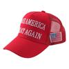 Trump Baseball Hat Letter Embroidery Long Brim Hollow Mesh 2024 President
