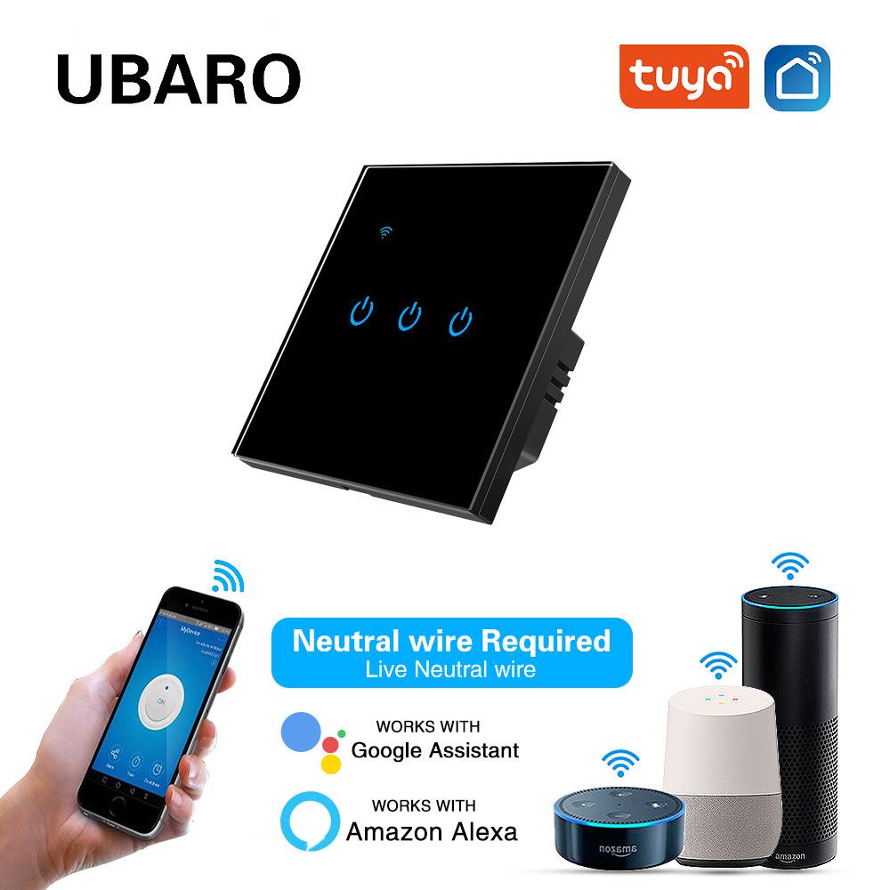Умный выключатель Zero Fire Тип 86 Zigbee: Стальная или стеклянная панель, Пульт с голосовым управлением Alice.