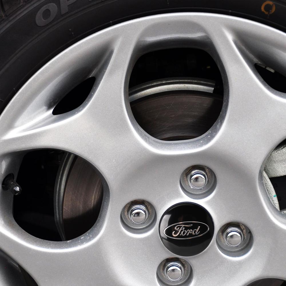 LRJF5 4pcs Car Wheel Center Covers Decoration For Ford Mondeo Ranger Kuga Focus Fiesta Mustang Shelby Edge Fusion Escape Explorer mk5