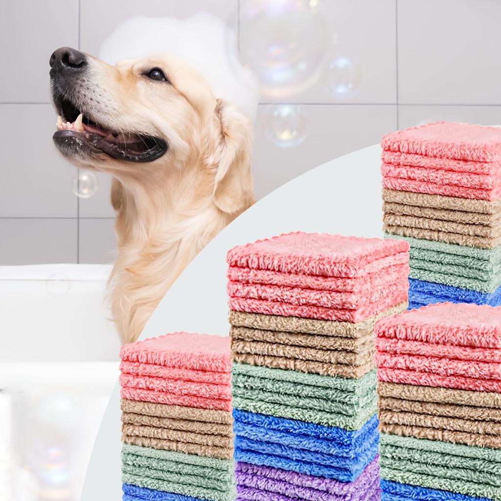 20 шт. мягких и впитывающих однотонных мочалок - нежные для кожи, быстросохнущие, компактные квадратные полотенца для домашней ванной комнаты