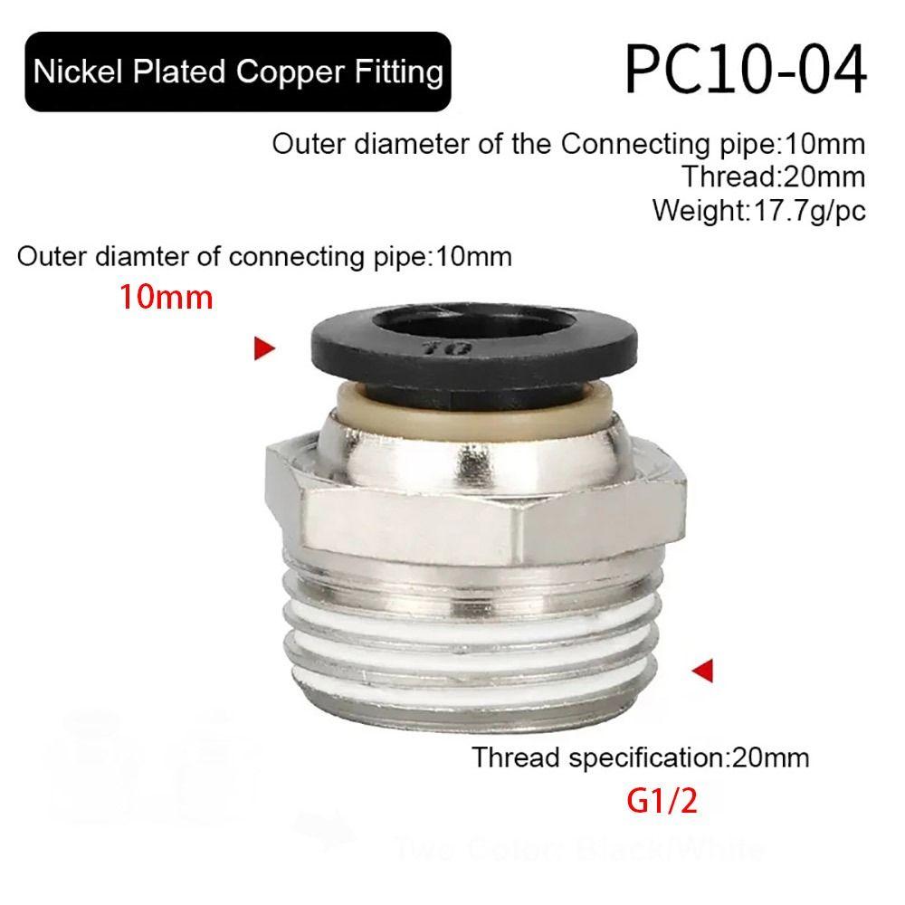 1Pcs Pipe Fitting Air Connector 1/8" 1/4" 3/8" 1/2" Male Thread Quick Connecors