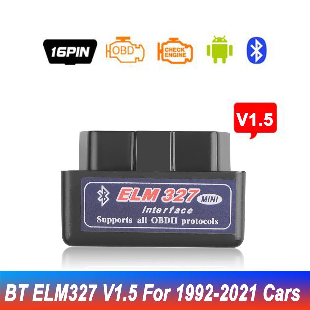 Kebidu Elm327 V1.5 Bluetooth OBD2 сканер диагностический автомобильный Elm327 OBD 2 Elm 327 автомобильный диагностический инструмент ODB2 адаптер автоматического сканирования
