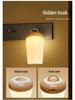 Rechargeable RGB Wood Grain Night Light with Remote - Creative Bedside Lamp