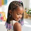 DIY Acrylic Dreadlock Beads Love Heart Painless Braiding Beads Cute Colorful Hair Beads Kits  Kids