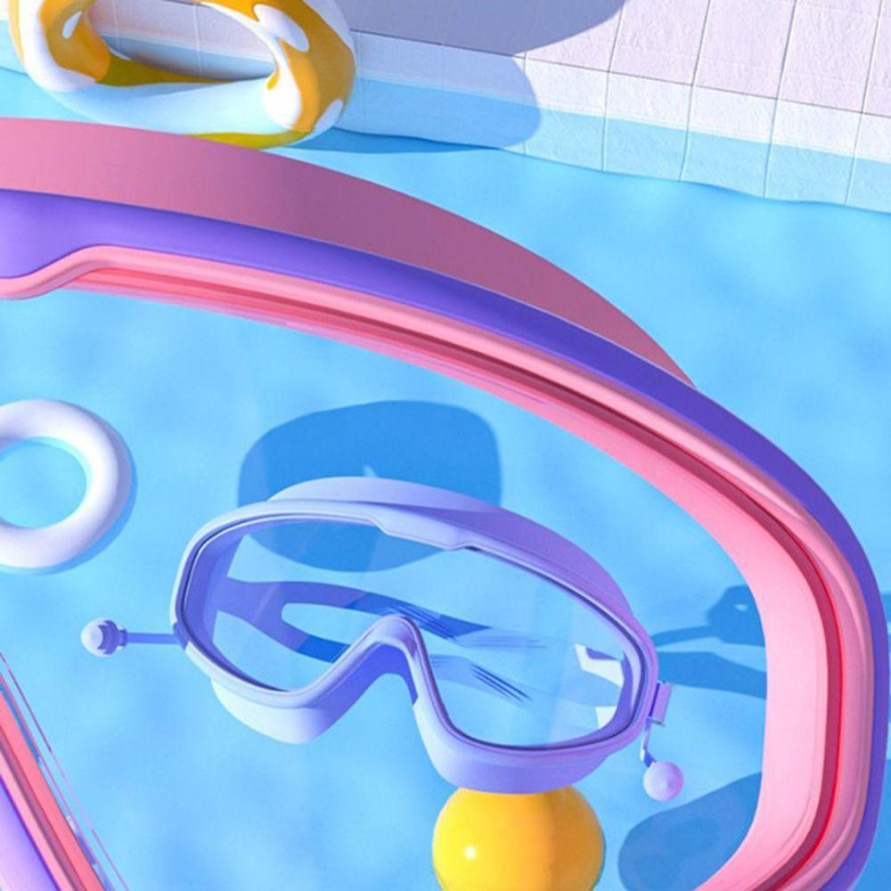Waterproof Swimming Goggles Large Frame Water Racing Glasses Elastic Diving Eyewear Diving