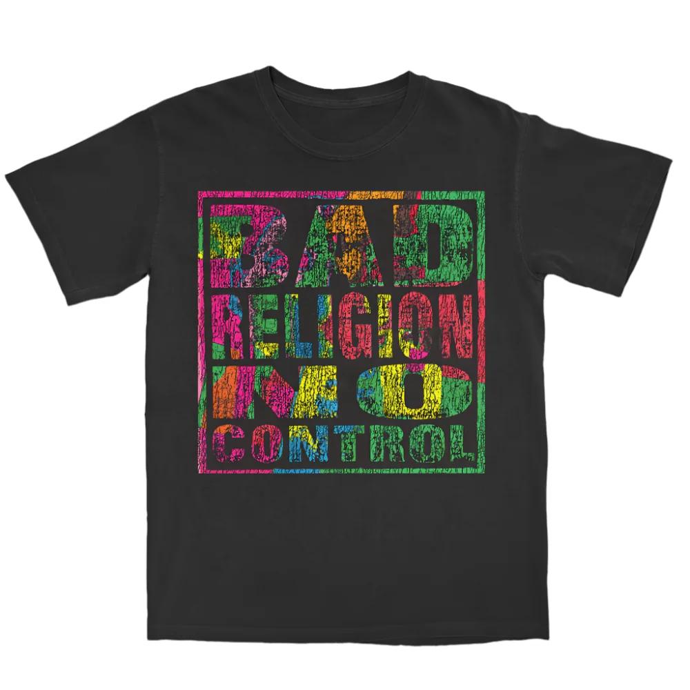 Хлопковая футболка с графикой Bad Religion Унисекс Женская Летняя с коротким рукавом Модный бренд Роскошный топ Мужская Повседневная Винтажная Ретро Ежедневная футболка