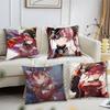 Houshou Marine Anime Hhololive Pillow Case Fashion Square Pillowcase Bedroom Sofa Room Ins Decoration Leisure