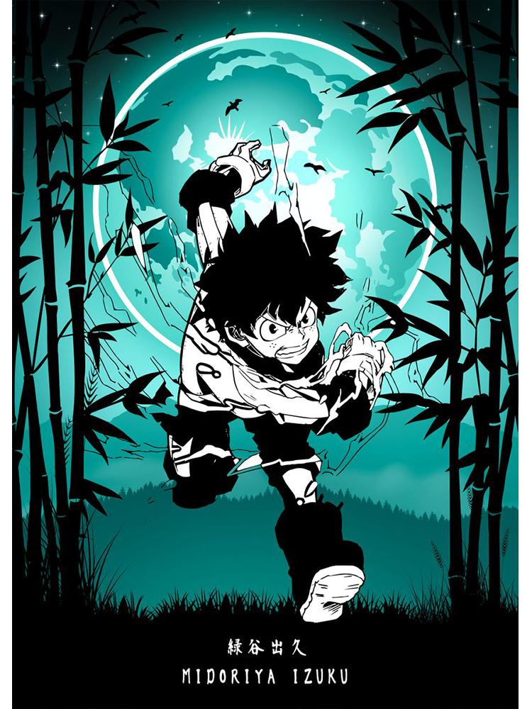 Япония Манга Мой герой Академия Деку плакат холст картина BNHA Midoriya Izuku настенная картина для гостиной украшения дома