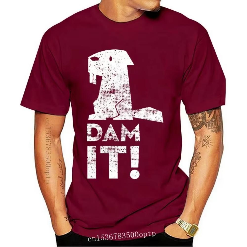 Новая футболка Dam It Beaver Funny Struggle Is Real Humor Fishing Adult для мужчин, футболка для мужчин и женщин, стильная футболка на заказ