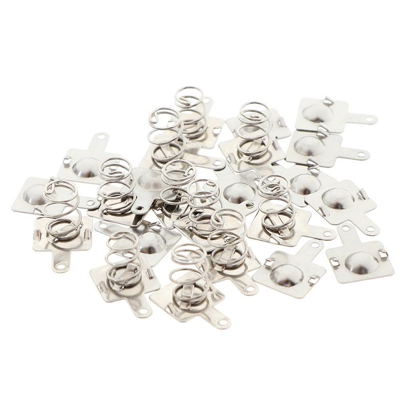 10 пар Запасная металлическая контактная пластина с пружиной для батареек AA AAA