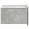 Wall Mounted Nightstand 2 pcs Concrete Grey 49 x 34.5 x 24 cm