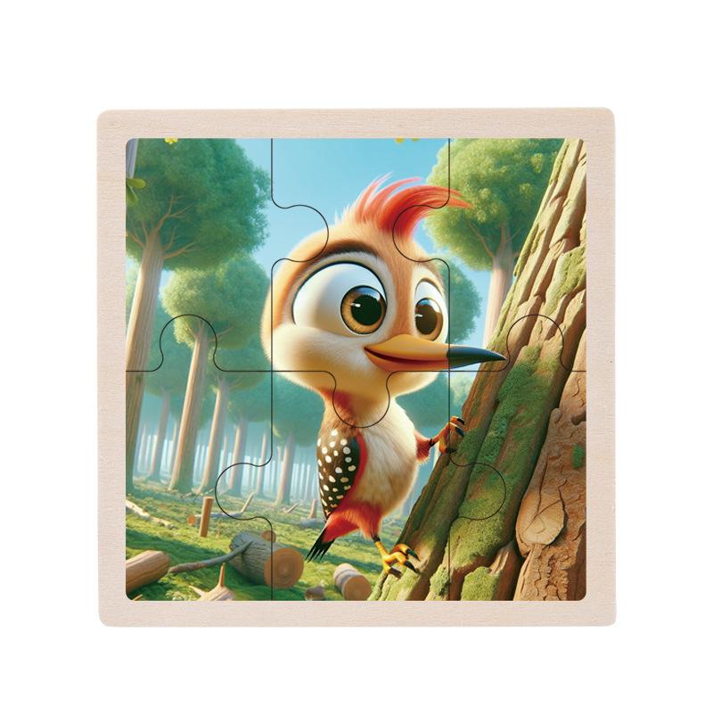 Деревянный развивающий пазл для малышей, 1-5 лет