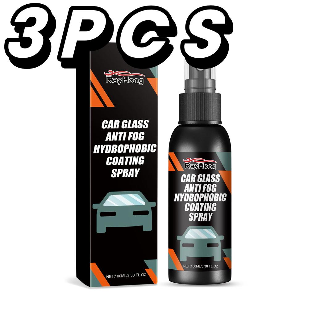 Car Glass Anti-Rain Water Spray Repellent Nano Coating Hydrophobic Waterproof Agent Oil Film Removing Auto Glass Film Agent