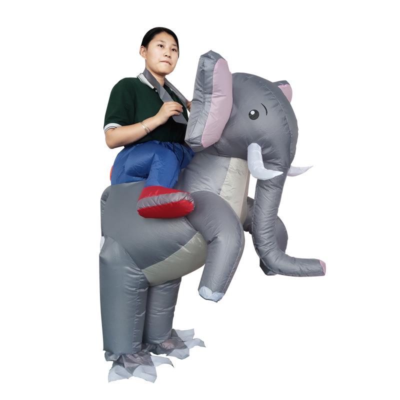 Надувной костюм мопса на велосипеде для Хэллоуина - Хит продаж, маскарадный костюм и наряд для розыгрышей