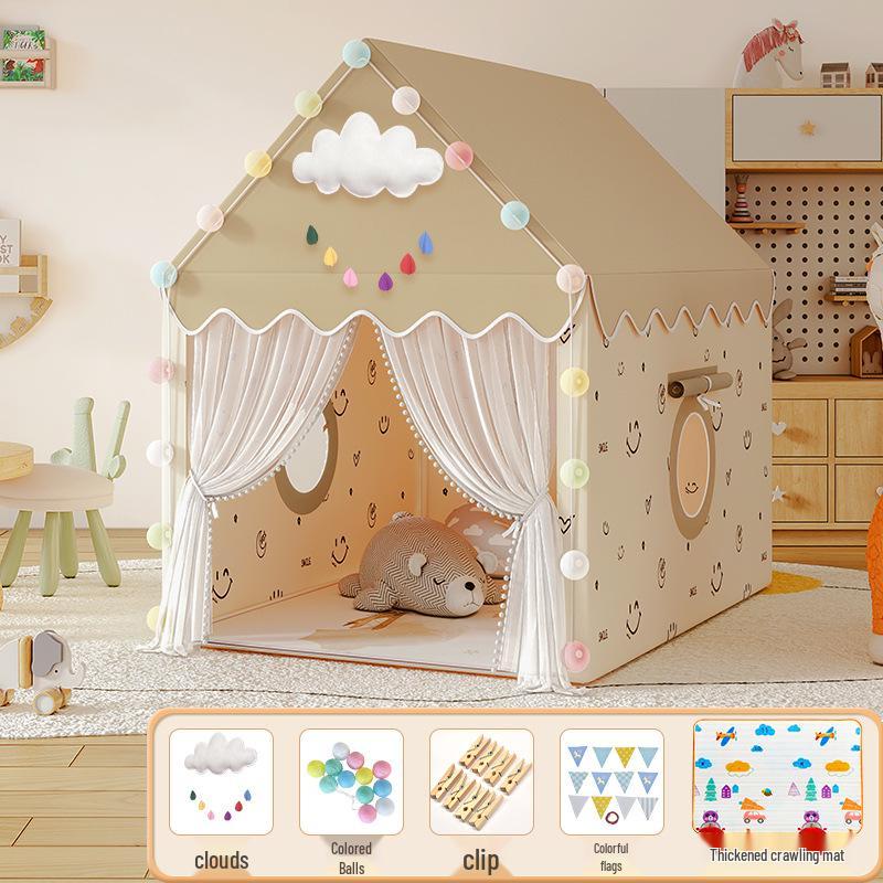 Princess Castle Play Tent for Kids with Mosquito Net - Indoor Pretend Play & Sleep Space