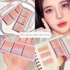 Three Color Blush Eyeshadow Tray Contouring One Plate Highlight Brightening Natural Long-lasting Makeup Waterproof Sweat Resistant Student Cosmetics