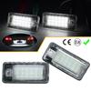 2pcs Car License Plate Light for A3 A4 A6 A8 S6 Q7 RS4 RS6 Plus White Rear License Tag Lights Rear Number Plate Lamp Direct Replacement