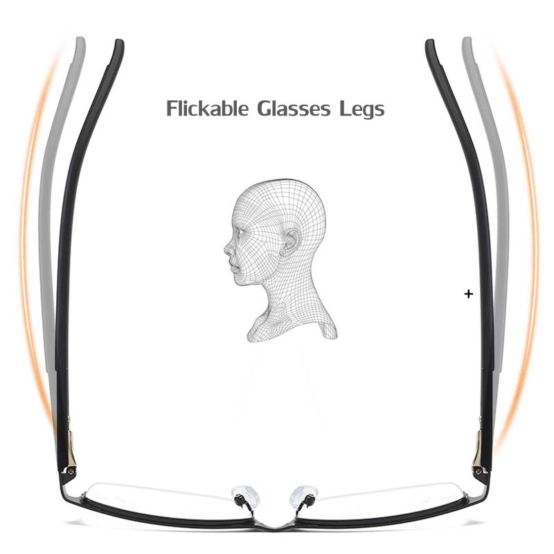 Unisex Reading Glasses Simple Men Women Titanium Alloy Presbyopia Eyeglasses Anti-fatigue Computer Eyewear Diopter +1.0 To +4.0