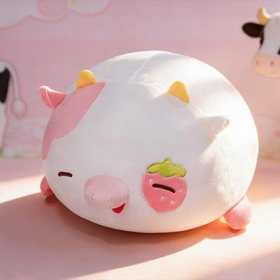 Плюшевая игрушка Свинка Клубничное Молоко - Милая Подушка-Обнимашка Подарок для Девочек