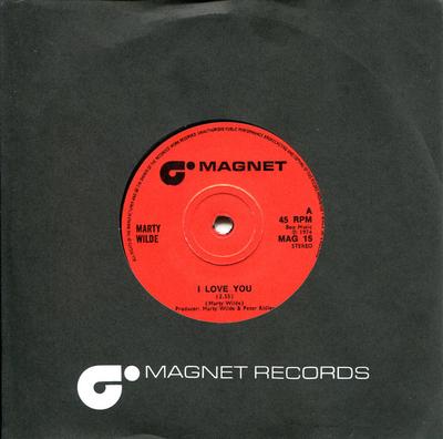 7-дюймовая пластинка MARTY WILDE - I Love You MAG15 Магнит 1974 Великобритания Поп Б/у