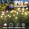 Solar Firefly Lamp 6/8/10 Led Solar Garden Lawn Lamp Courtyard Terrace Channel Decoration Outdoor Waterproof Swing Lamp Christmas Lamp