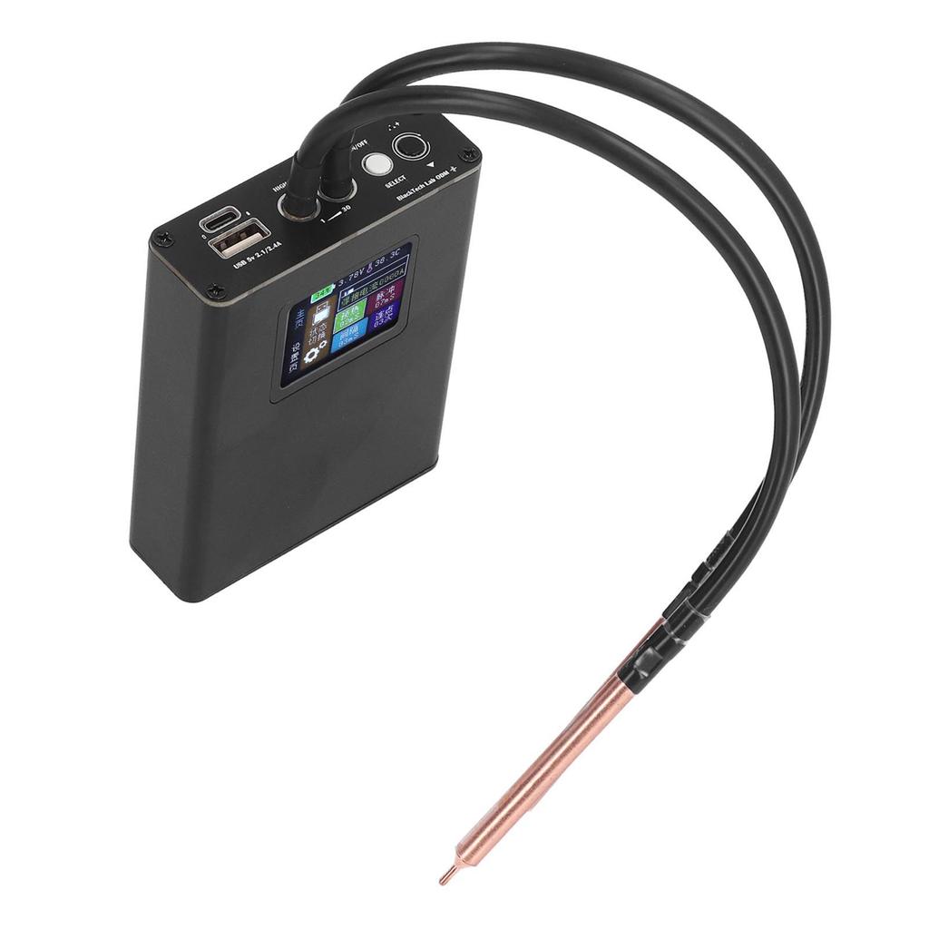 Мини-комплект для точечной сварки с портативным ЖК-дисплеем и аккумулятором емкостью 5000 мАч для листового металла толщиной 0,25 мм