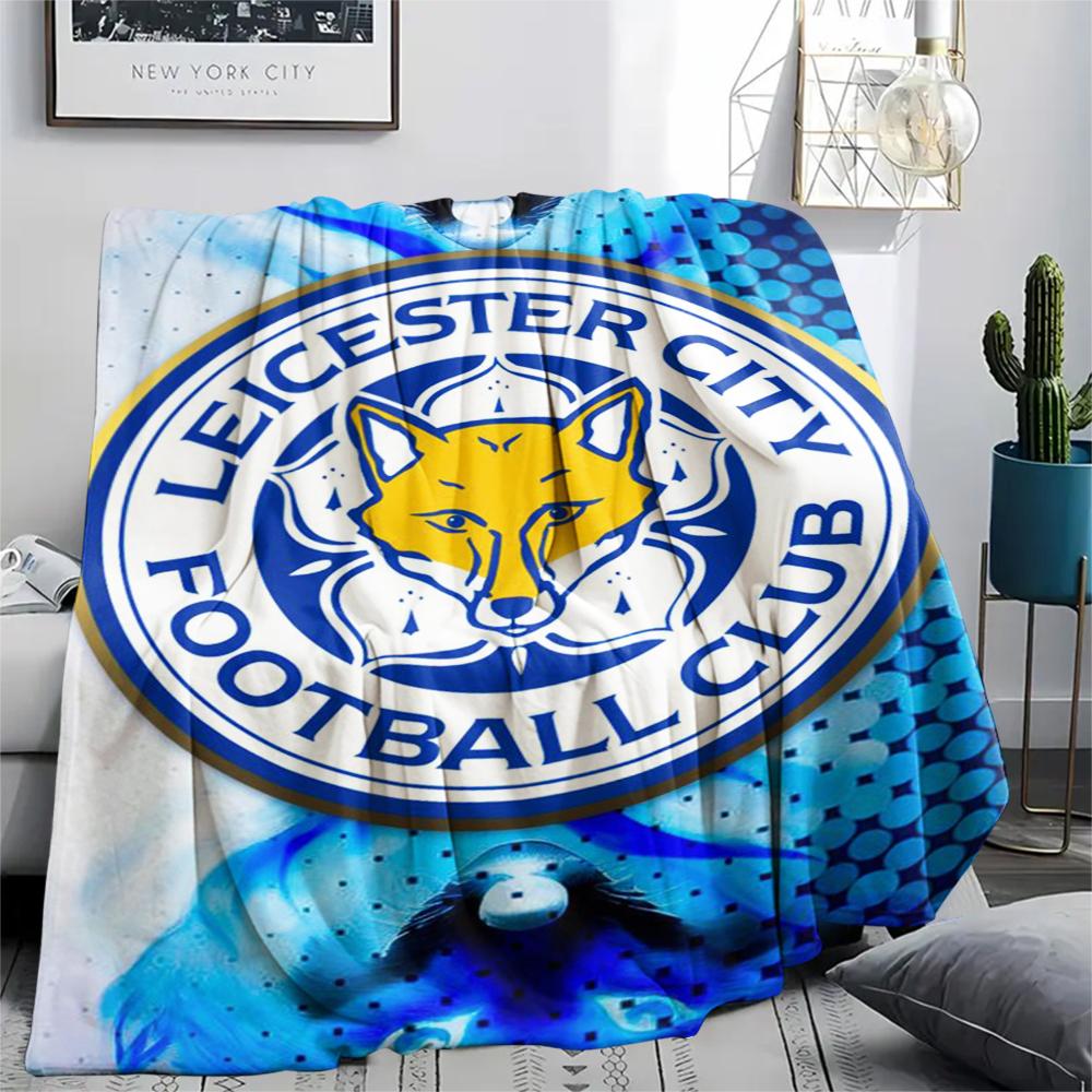 1pc leicester city Print Flannel Blanket, High quality Comfortable for All Seasons, Home Decor, Warmth and Comfort, Perfect for Christmas Gifts70