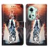 Кожаный чехол-кошелек для OPPO A40 A60 A80 Reno 13 12 12F 12FS 9A 8T Find X8 X6 Pro X5 Lite A17 A52 A58 A78 A98 K12X Расписная обложка