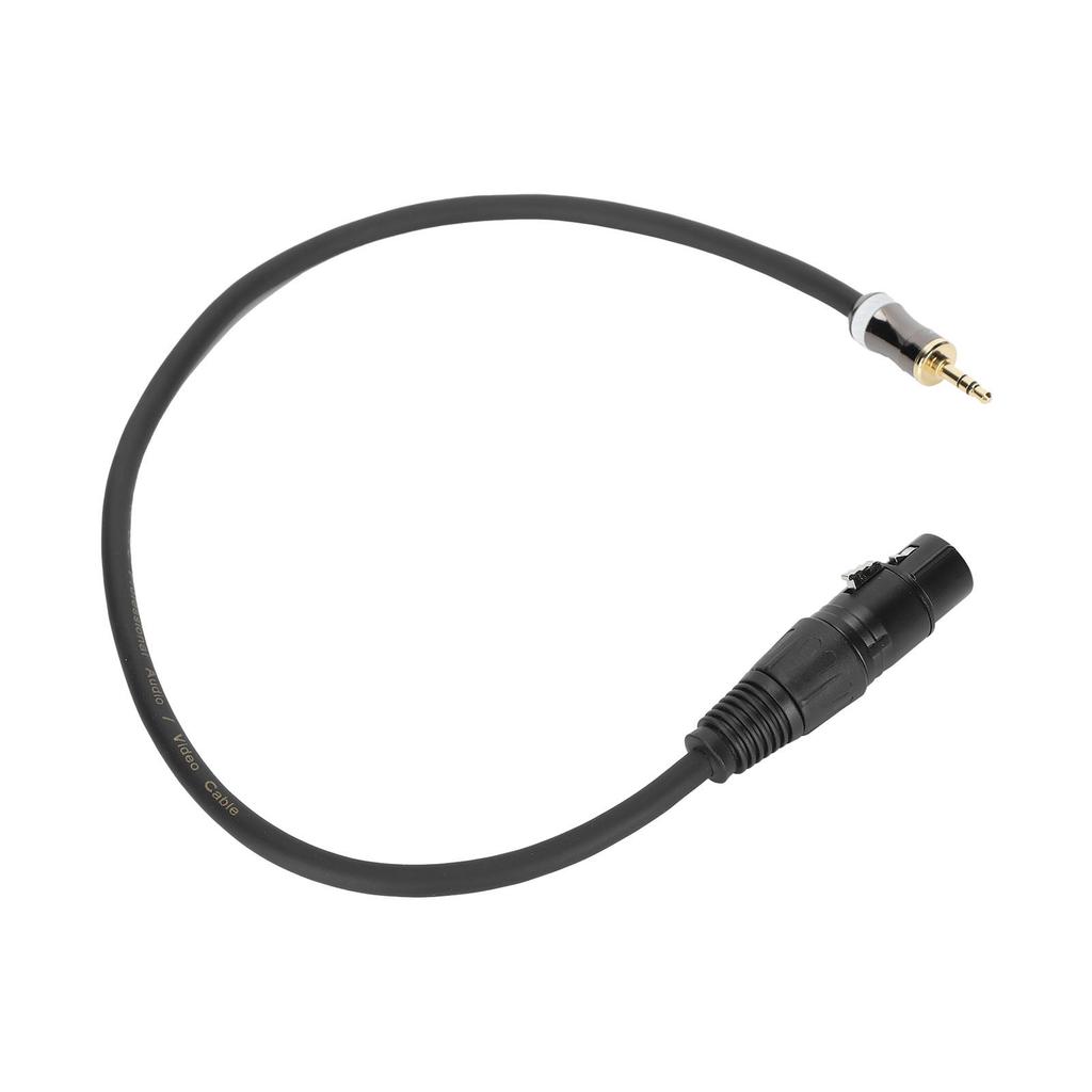 JORINDO XLR Female to 3.5mm 1 8in Male Microphone Cable Balanced Signal Interconnection CordJD6025‑0.5m 1.6ft