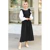 Frilly Laced Hijab Dress Casual Confort Gilet