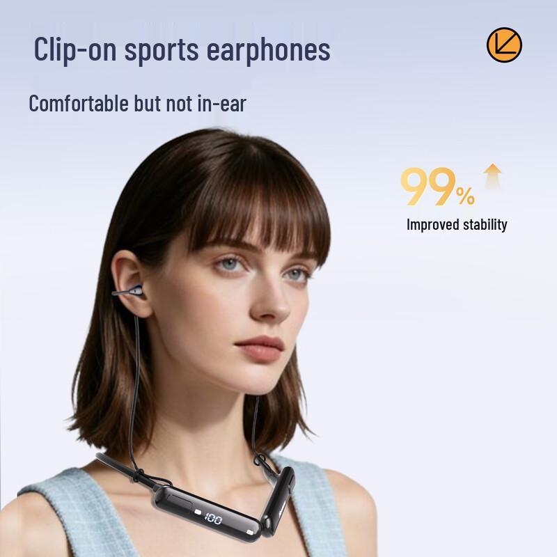Спортивные Bluetooth-наушники Newman C66 с зажимом для уха и шейным ободком