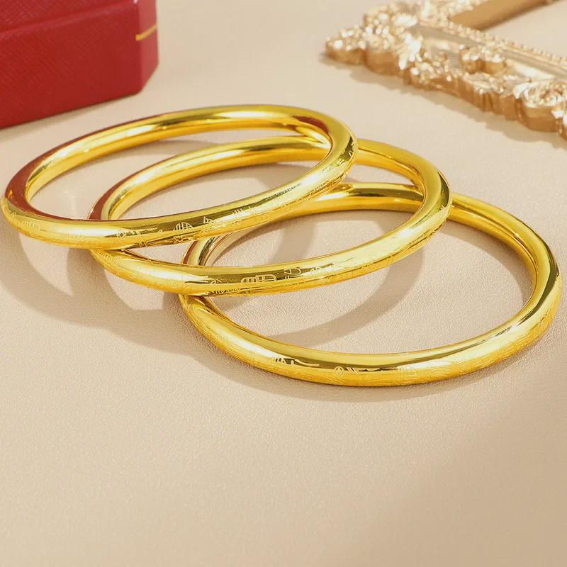 Женский браслет-благословение из титановой стали в китайском стиле - высококачественный, прочный, устойчивый к выцветанию, модный подарок